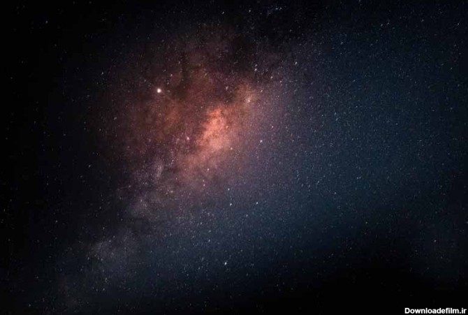عکس باکیفیت ستاره های ریز در آسمان شب و کهکشان راه شیری ...