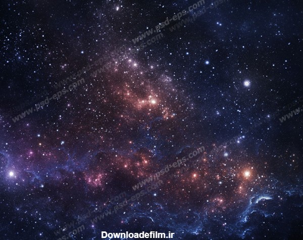 عکس با کیفیت نجومی آسمان از کهکشان ها ، سیارات و ستارگان به رنگ ...