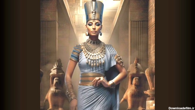 طراحی چهره واقعی نفرتیتی همسر آخناتون فرعون دوران حضرت یوسف+عکس