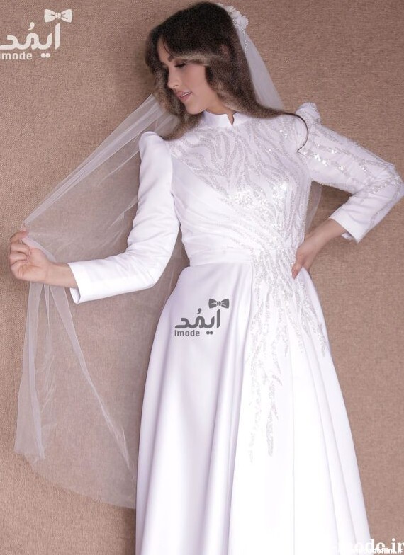مدل لباس عقد لاکچری مدل نوشا لباس عقد شانزلیزه لباس فرمالیته عروس لباس مجلسی سفید بلند