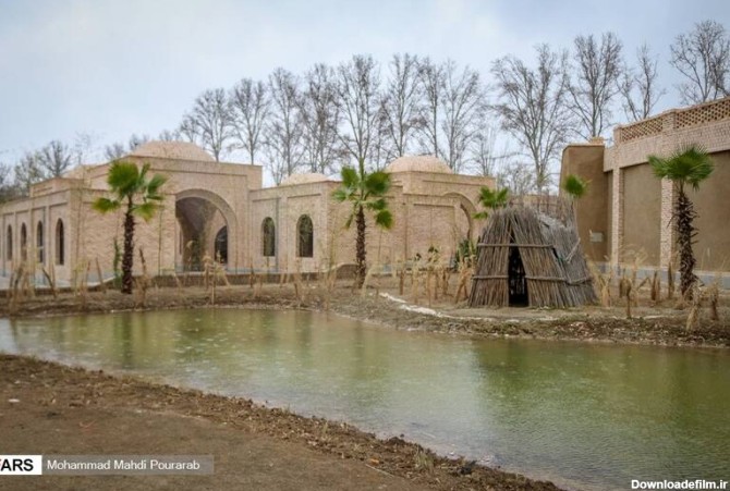 محوطه روستای خوزستان به مساحت 2500 متر مربع در پارک ملی ایران کوچک