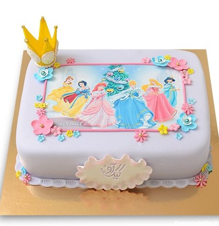 عکس کیک تولد دخترانه سیندرلا