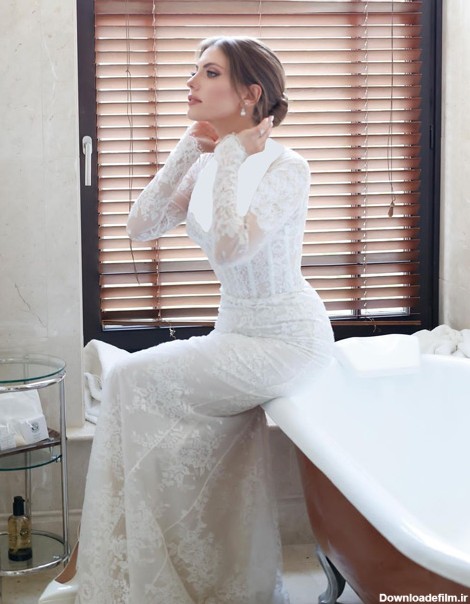 عکس لباس عروسی ادا اجه