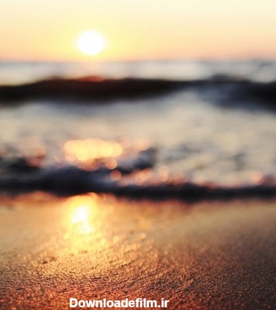 عکس دریا در طلوع آفتاب