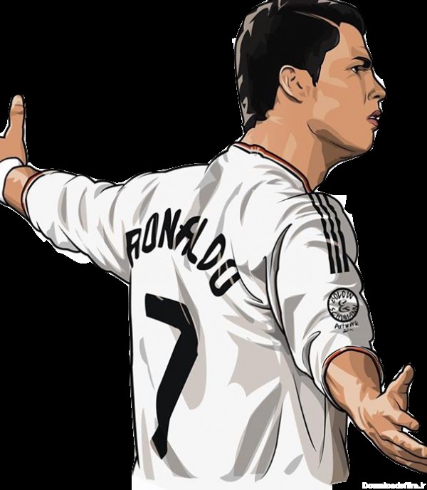 عکس PNG کارتونی كريستيانو رونالدو - Cristiano Ronaldo Cartoon PNG