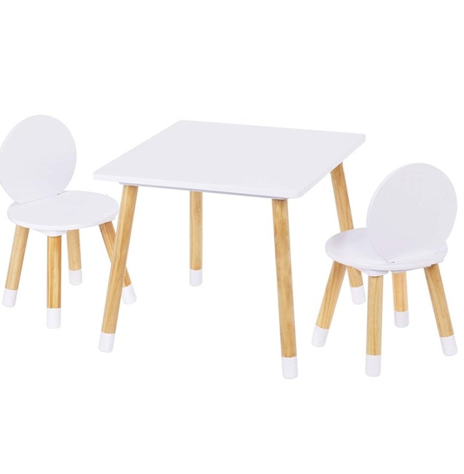 قیمت و خرید ست میز و صندلی کودک مدل دو نفره طرح ساده