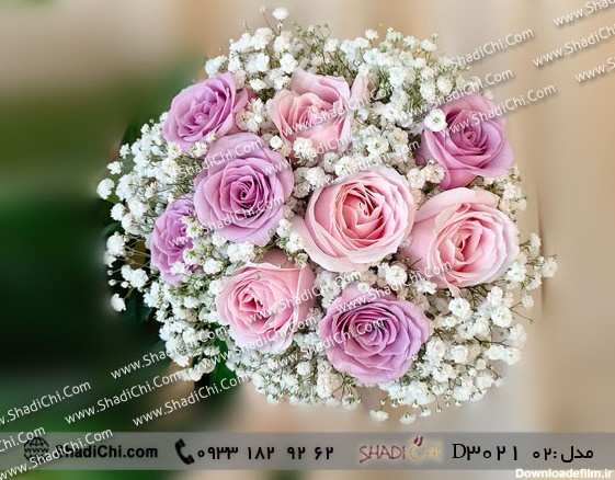 دسته گل عروس برای عقد با رز