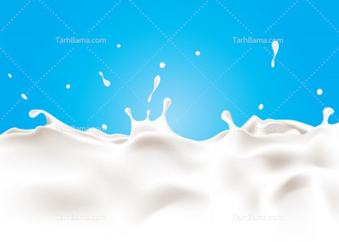 تصویر با کیفیت شیر خوراکی با پس زمینه سفید