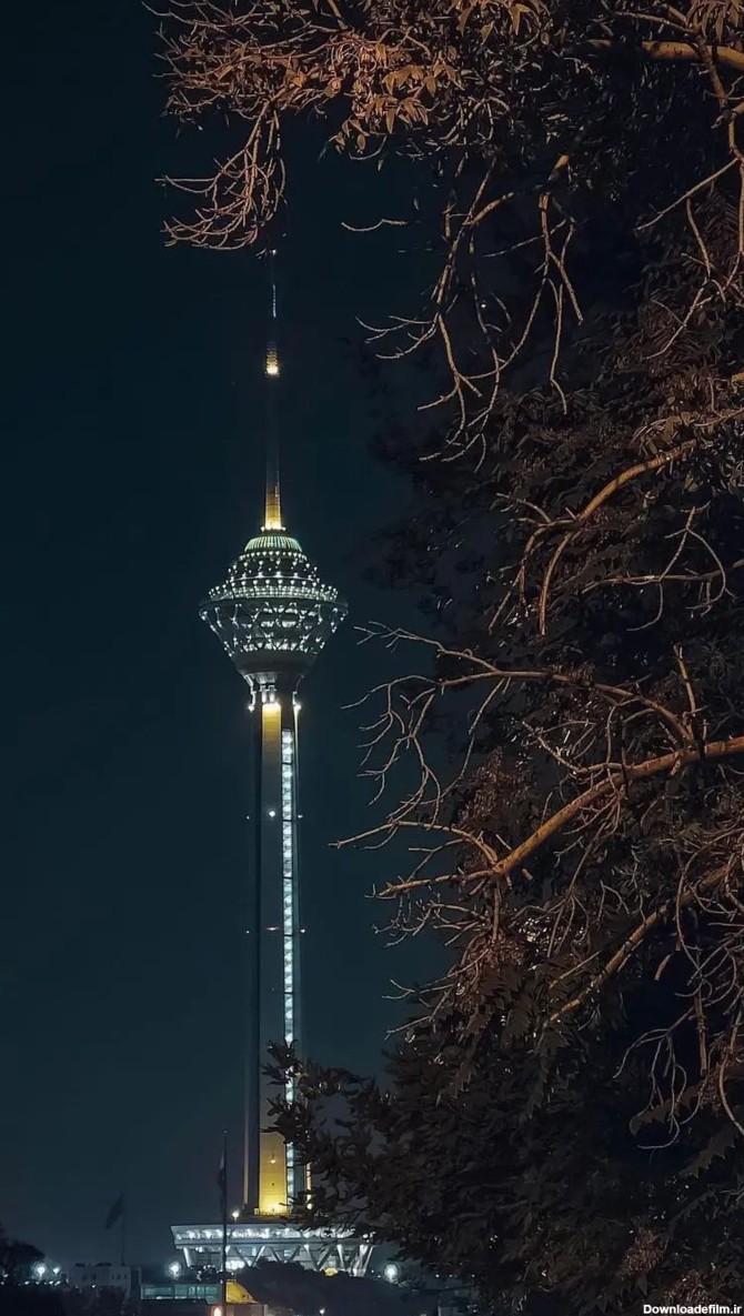 طبیعت شب و معماری زیبای برج میلاد | تاوعکس
