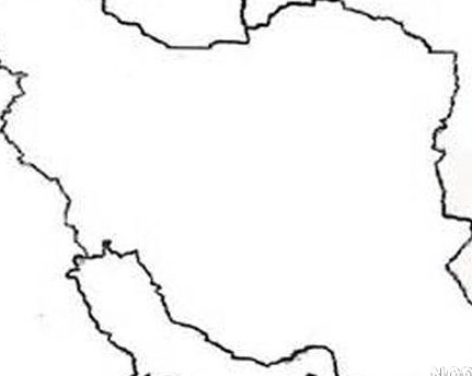 عکس نقشه ایران خالی - عکس نودی