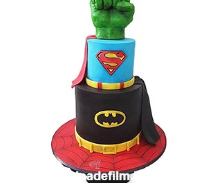کیک تولد پسرانه ابر قهرمانان | کیک آف