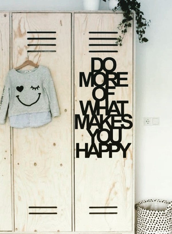 تابلو دیواری انرژی بخش Do more what make you happy،کد 750