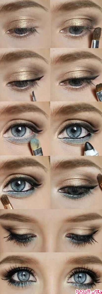 آرایش برای چشم های گرد میکاپ شینهوا 381x1024 - آموزش آرایش چشم ساده در خانه تا حرفه ای + تصویری
