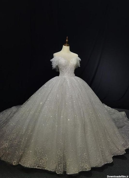 جدید ترین مدل های لباس عروس دکلته | مدل های 2021 لباس دکلته عروس