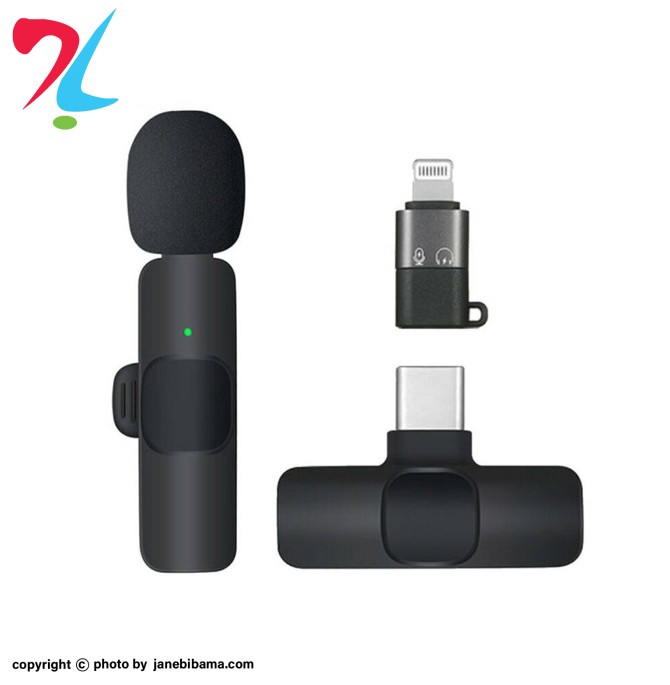 میکروفون یقه ای بی سیم K8 iPhone/Android-Type C