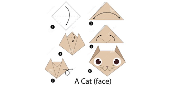 آموزش گربه اوریگامی