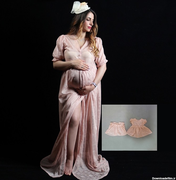 لباس حاملگی ست با لباس نوزادی | عکاسی کودک مهناز