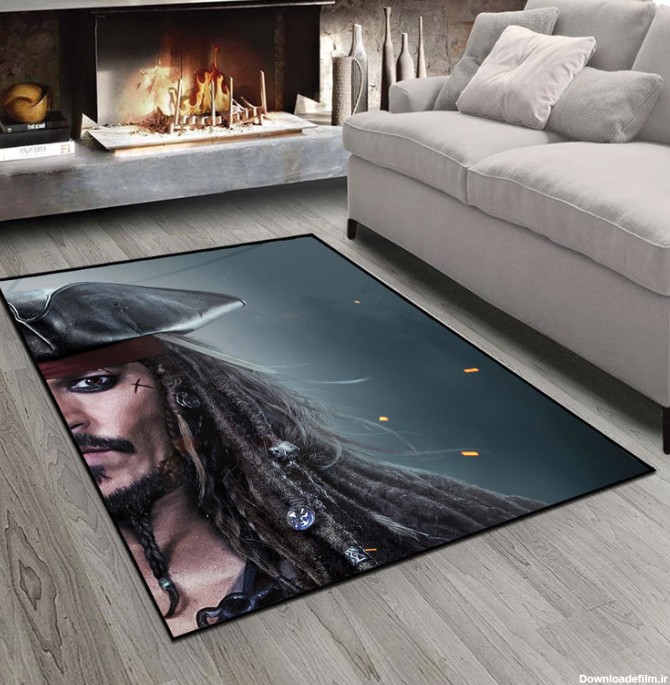 قیمت و خرید فرش چاپی تصویر جانی دپ در فیلم دزدان دریایی PK-5335 ...