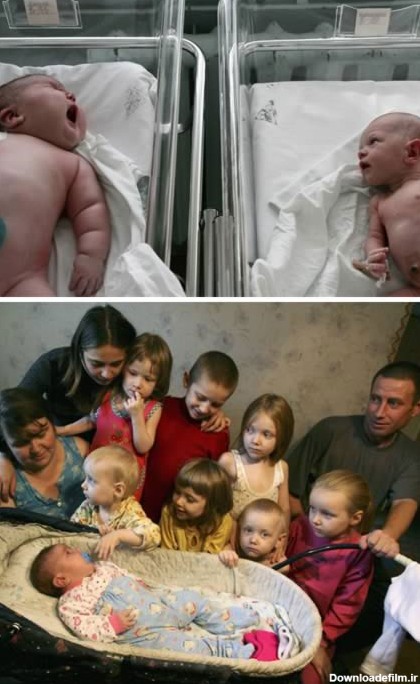 رکورد چاق‌ترین نوزادان دنیا (+عکس)