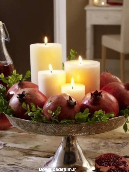 تزیین شمع شب یلدا با روش های ساده و فوق العاده زیبا