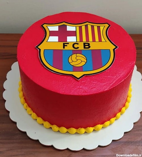 کیک تیم بارسلونا
