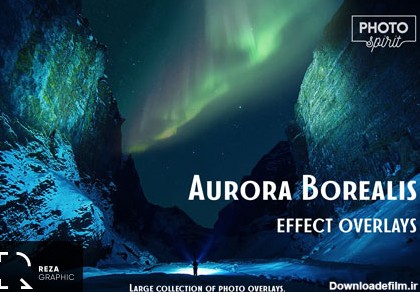 مجموعه تصاویر پوششی جلوه شفق قطبی -Aurora Borealis Effect Overlay