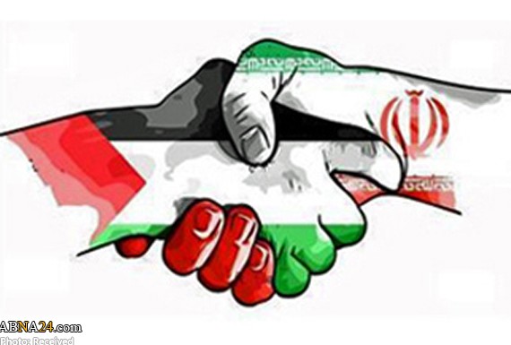 عکس پرچم ایران و فلسطین