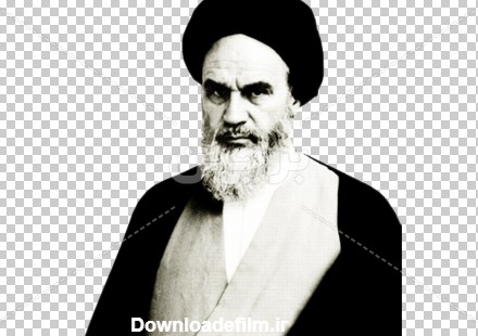 Borchin-ir-Emam Khomeini free photo_png عکس سیاه و سفید امام خمینی در اوایل قبل از انقلاب۲