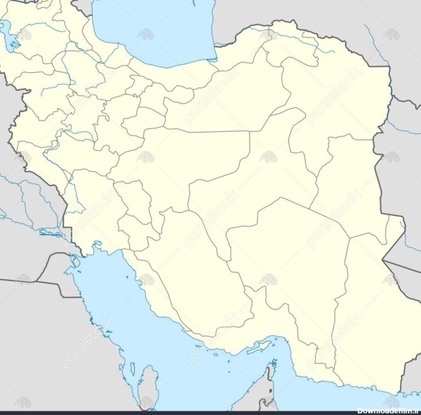 تصویر نقشه ایران خالی - عکس نودی
