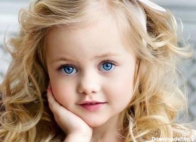 عکس دختر بچه چشم رنگی خوشگل