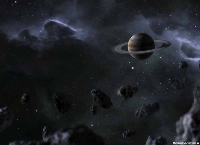 دانلود تصویر باکیفیت سیاره زحل در کهکشان | تیک طرح مرجع گرافیک ایران