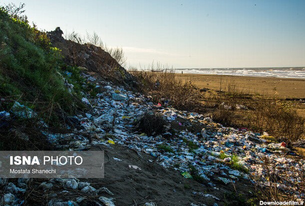 تصاویر | این ساحل دریای خزر بوی تعفن می دهد | شیرآبه زباله‌ ها وارد آب و شالیزار می شود | سایت زباله ۲۰ متر تا دریا