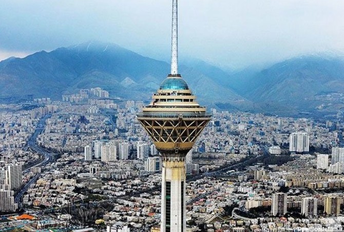 عکس هوایی زیبا از شهر تهران