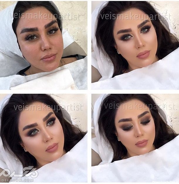 16 عکس از مدل آرایش عروس ایرانی قبل و بعد از میکاپ - سری 97 ...