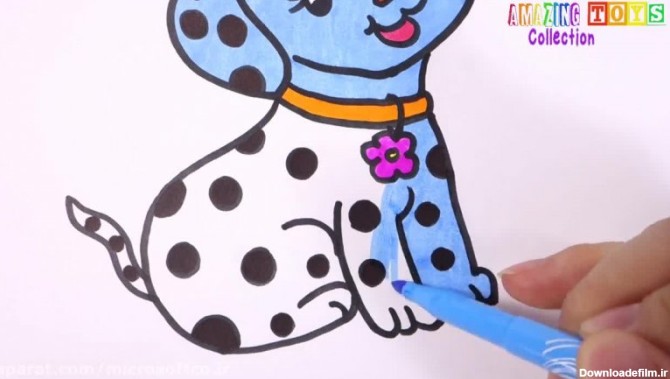 آموزش نقاشی کودکان - نقاشی سگ - سیندرلا - تماشا