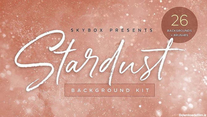 مجموعه تصاویر زمینه پارتیکلی Stardust Universe Background Kit
