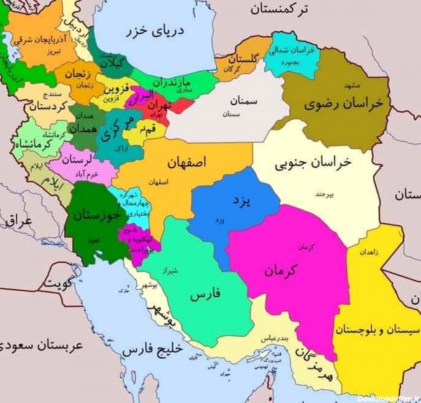 عکس اصفهان روی نقشه ایران