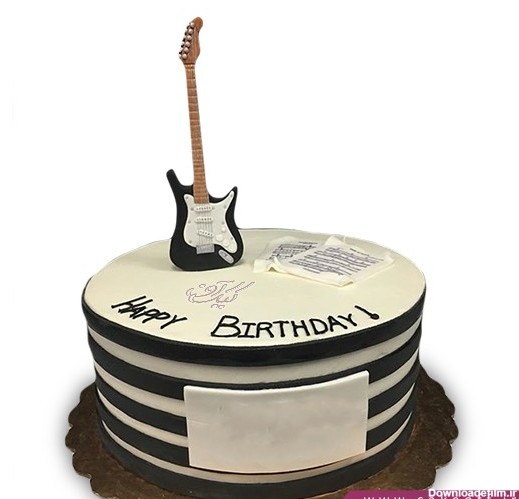 کیک تولد موسیقی - کیک گیتار کیت ریچاردز | کیک آف