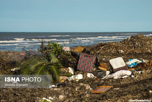 تصاویر | این ساحل دریای خزر بوی تعفن می دهد | شیرآبه زباله‌ ها وارد آب و شالیزار می شود | سایت زباله ۲۰ متر تا دریا