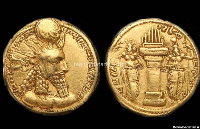 عکس سکه طلای ساسانی