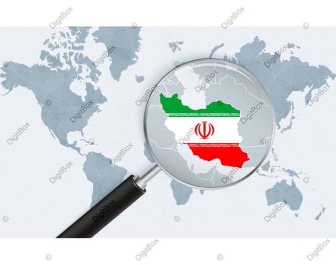 عکس نقشه ایران در جهان - دیجیت باکس - DigitBox
