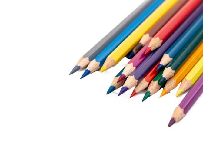 طرح مداد رنگی ها