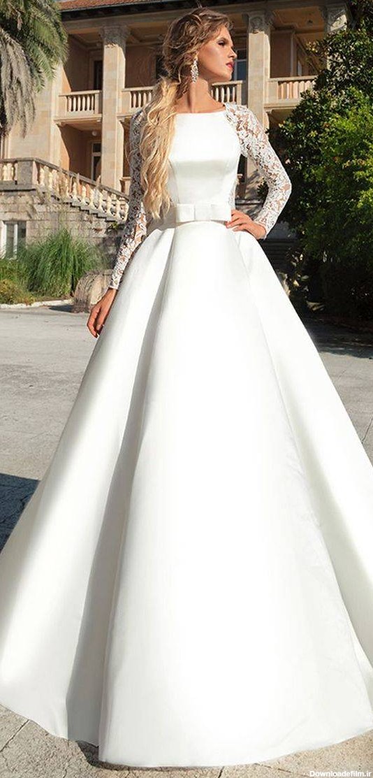 مدل لباس عروس ساده و اروپایی شیک