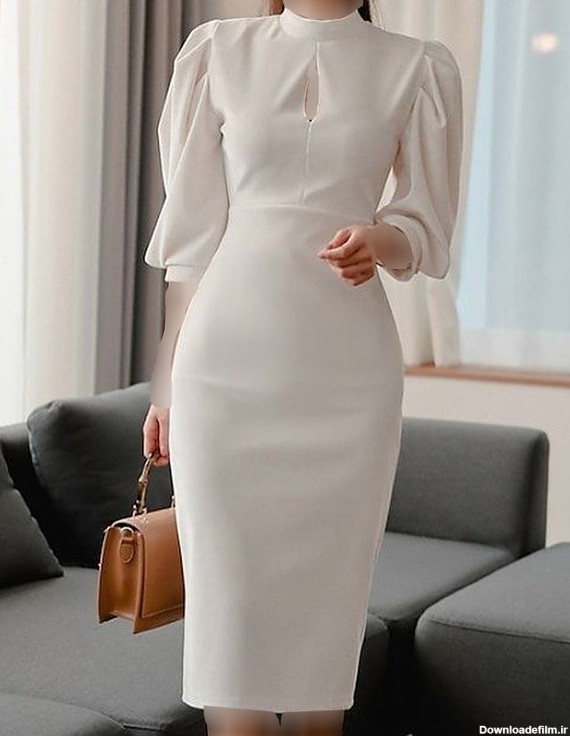 مدل لباس مجلسی آستین پفی بلند