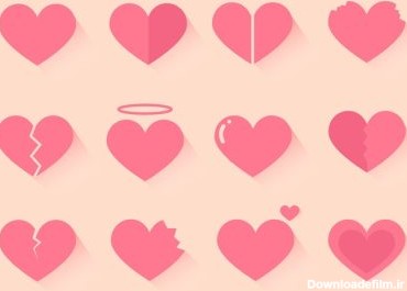 دانلود وکتور یک تصویر برداری رایگان از دوازده قلب مناسب برای پروژه روز ولنتاین شما امیدوارم از آن لذت ببرید