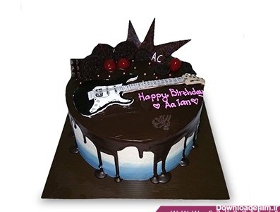 کیک تولد گیتار - کیک گیتار ستاره های راک | کیک آف