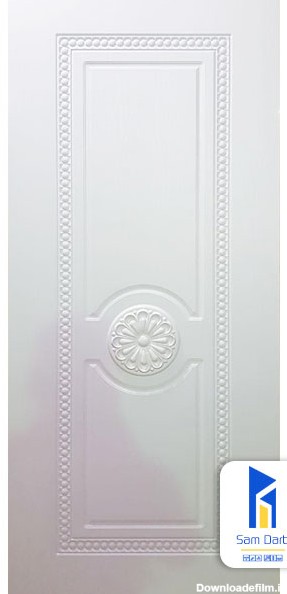 درب اتاق خواب سفید PVC-M203 | سام درب