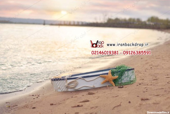 بک گراند عکاسی تابستانی ساحل دریا ویژه کودک کد IBD-6665