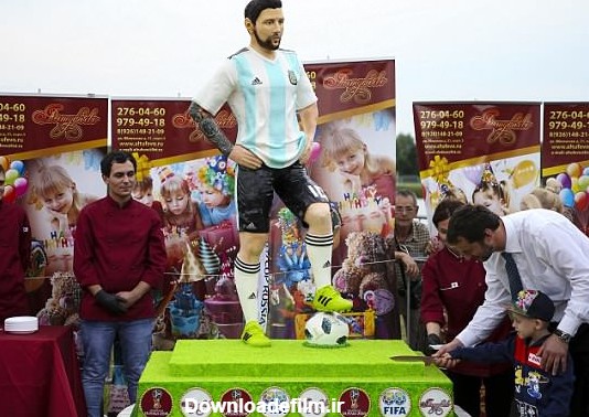 کیک تولد استثنایی روس‌ها برای مسی (عکس) | فوتبالی
