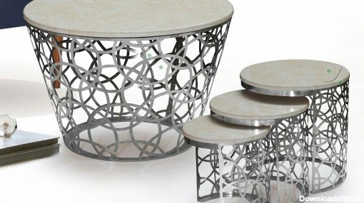 میز جلو مبلی فلزی | دکوکاف